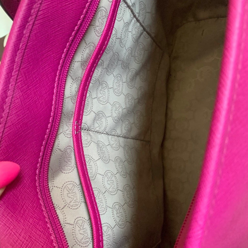 Michael Kors Magenta Pink Tote Handbag - Picture 9 of 11